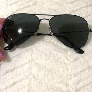 Aviator glasses with case (left lens has a scratch on it).